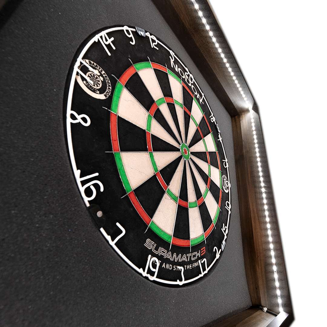 Chocolate Brown Dartboard Lighting Cabinet (Gen 1)