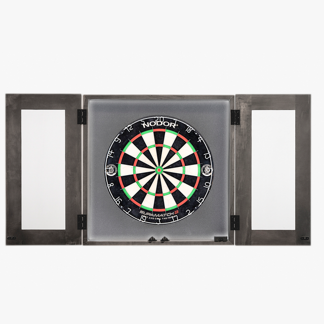 Grey Dartboard Lighting Cabinet (Gen 2)