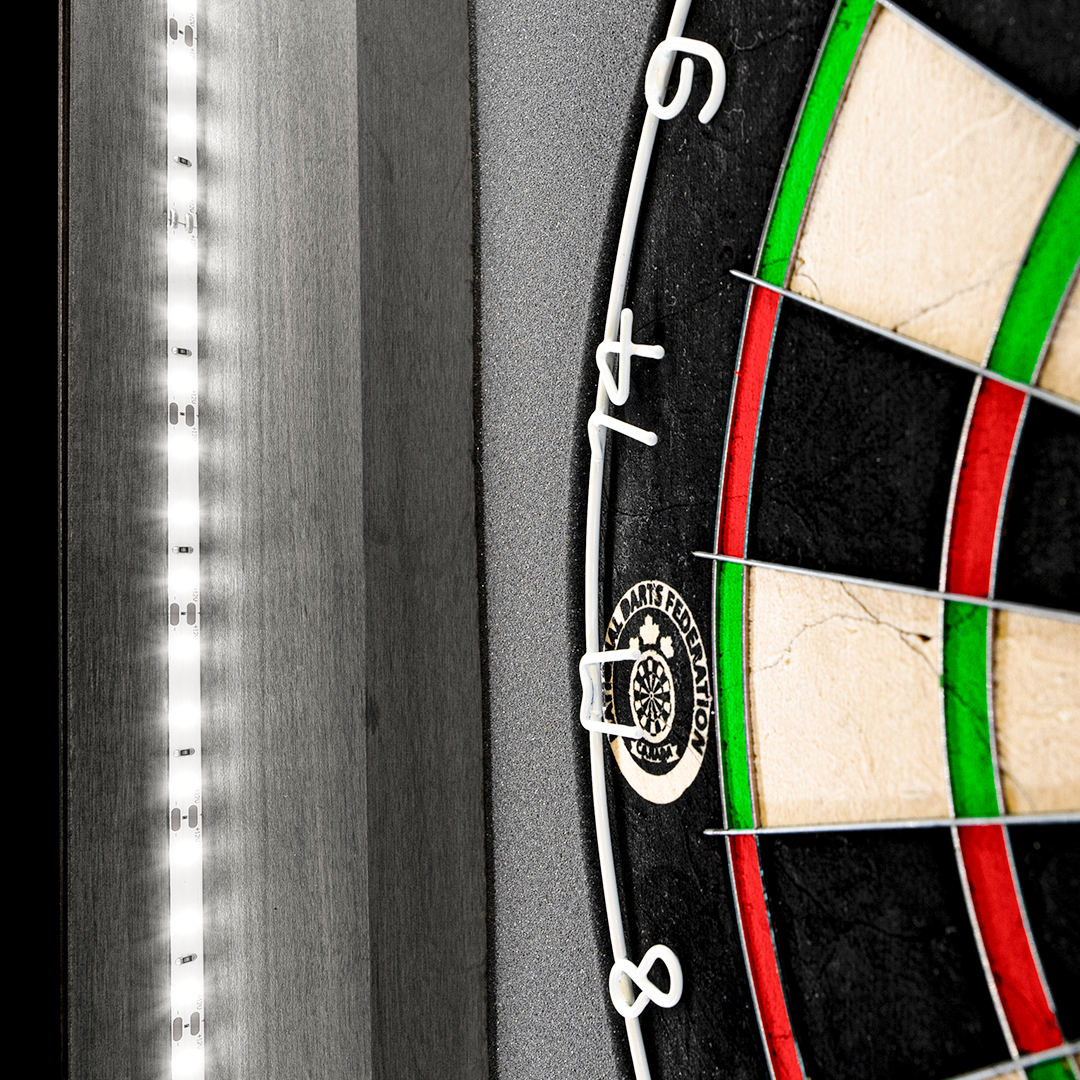 Grey Dartboard Lighting Cabinet (Gen 1)