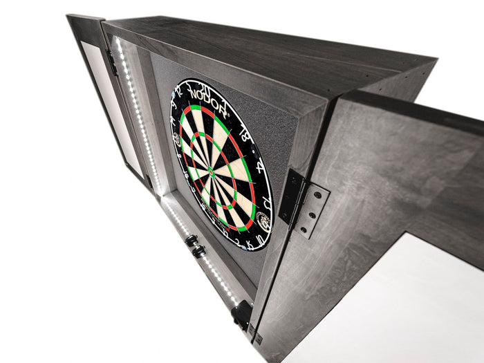 Grey Dartboard Lighting Cabinet (Gen 2)