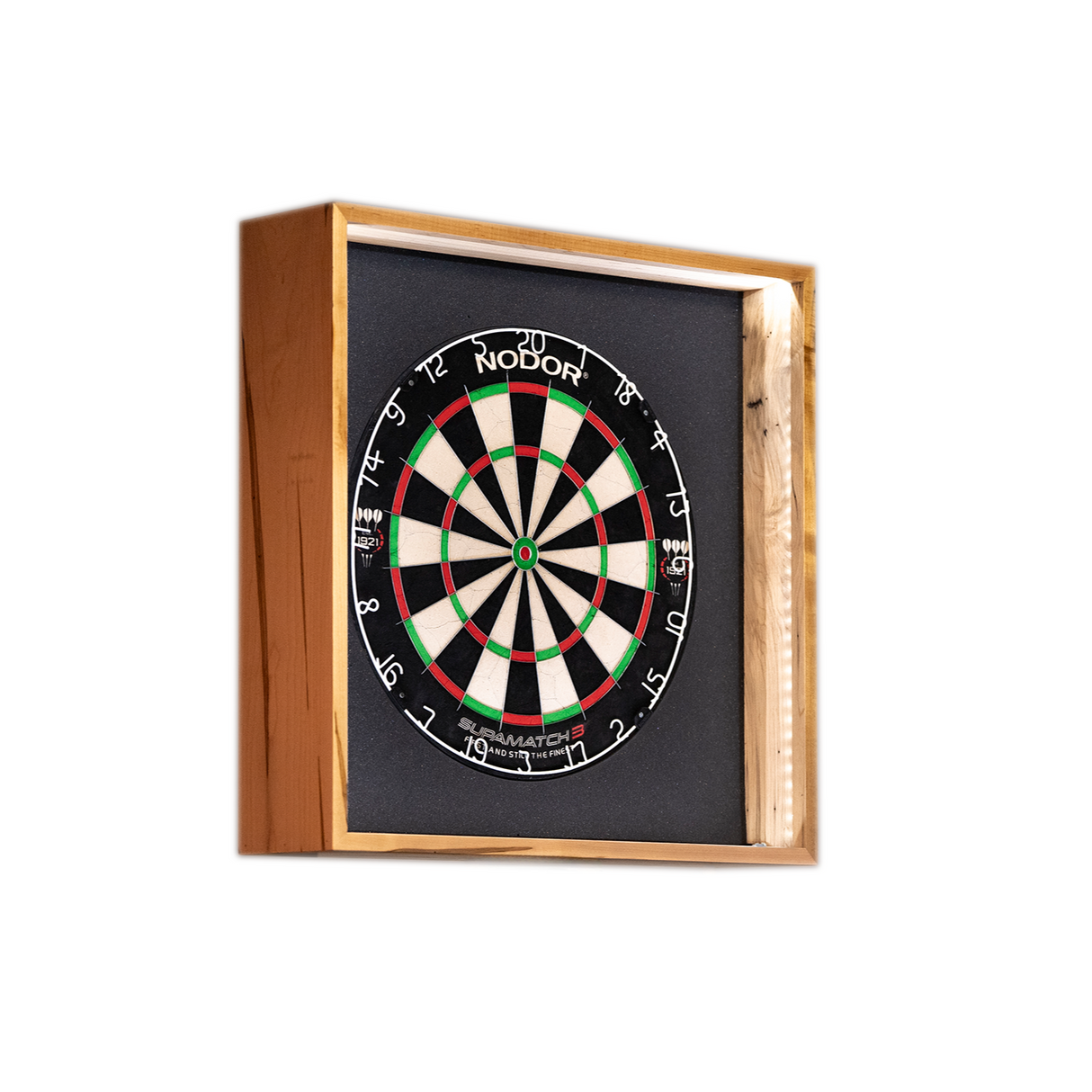 Natural Dartboard Lighting Cabinet (Gen 1)