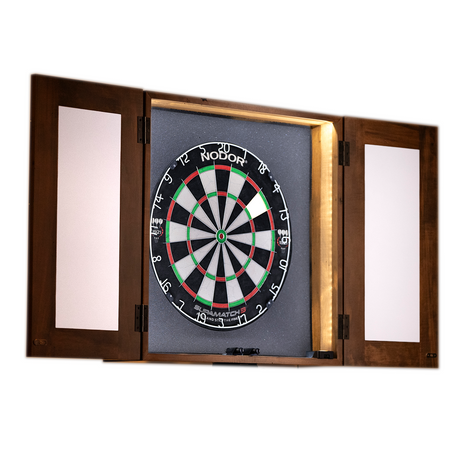 Chocolate Brown Dartboard Lighting Cabinet (Gen 2)