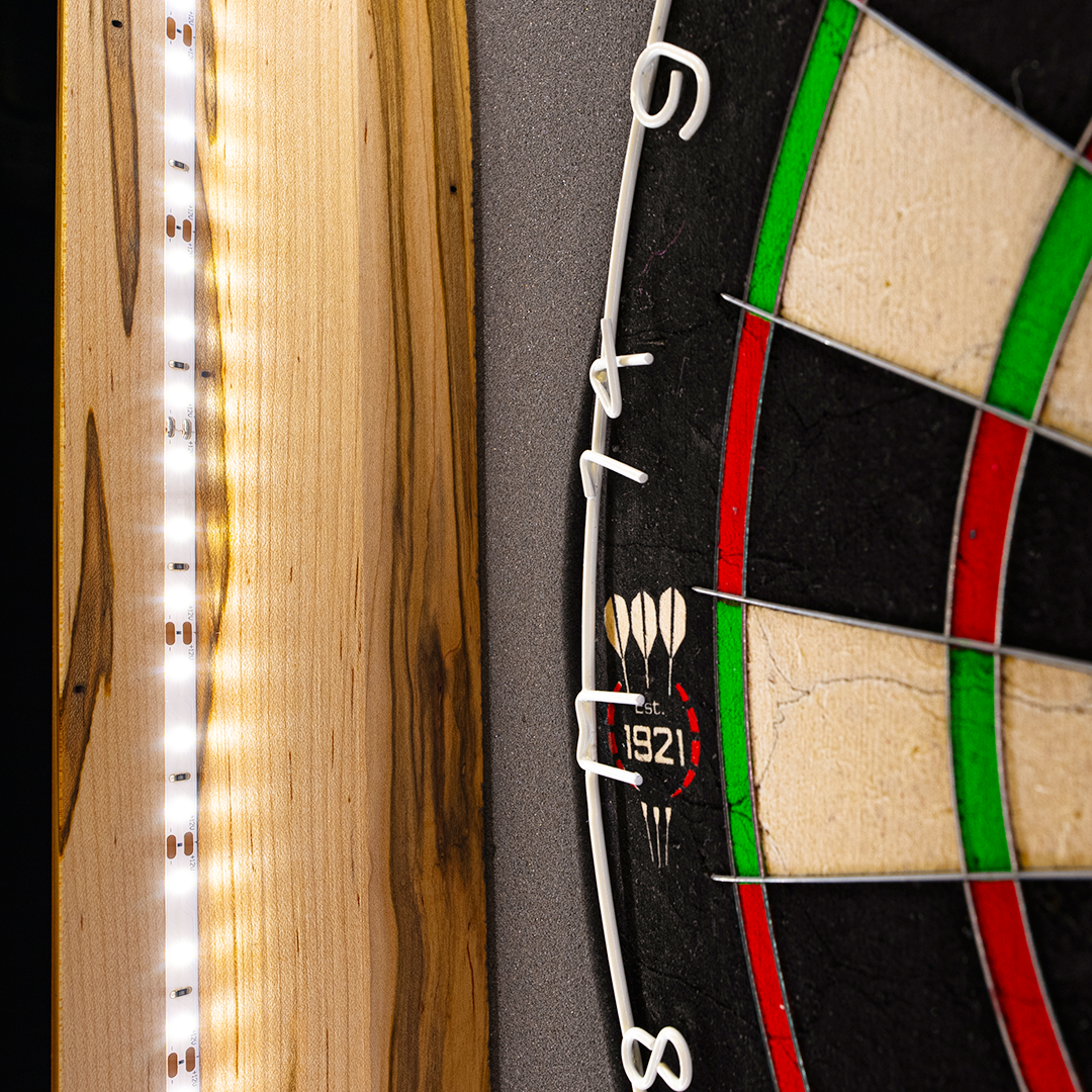 Natural Dartboard Lighting Cabinet (Gen 2)