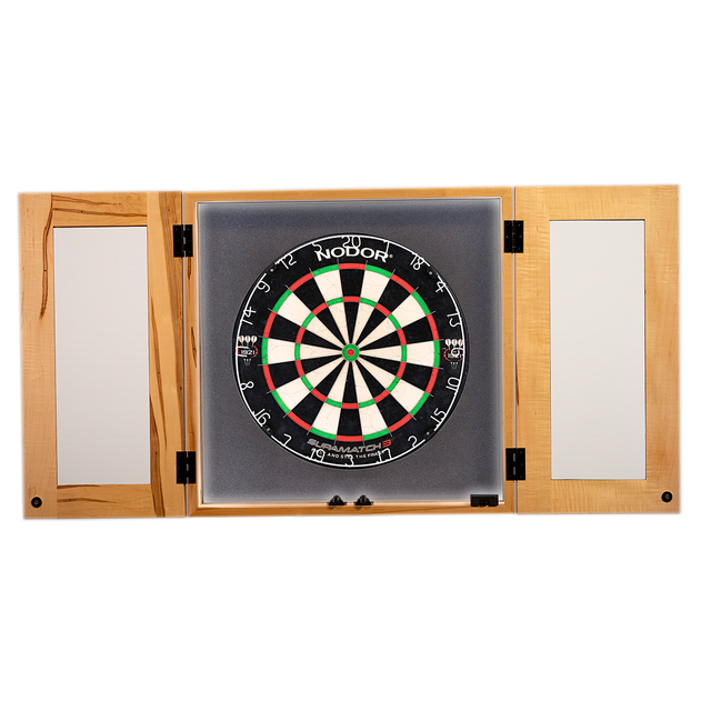 Natural Dartboard Lighting Cabinet (Gen 2)