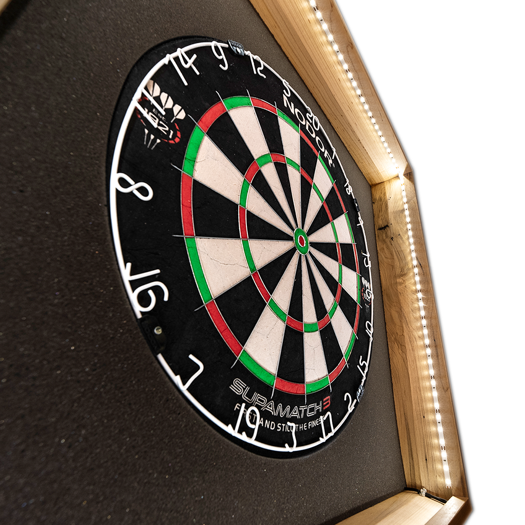 Natural Dartboard Lighting Cabinet (Gen 1)